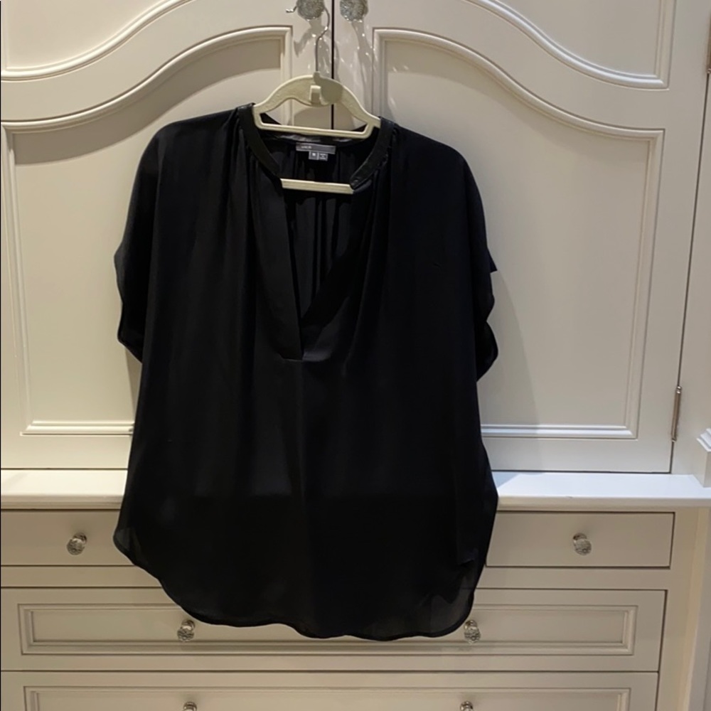 Vince Black Silk blouse Size Medium
